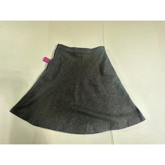 Express Wool Mix Charcoal Gray Skirt Made in Italy Size 3-4 # 1122 - Picture 2 of 11